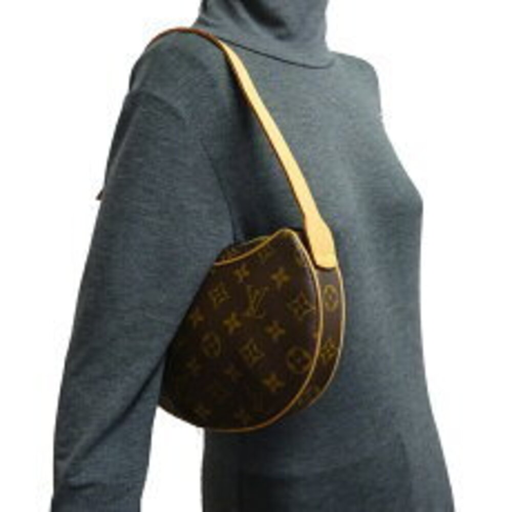 Louis Vuitton Pochette Croissant Shoulder Bag Monogram Brown - Picture 8 of 9